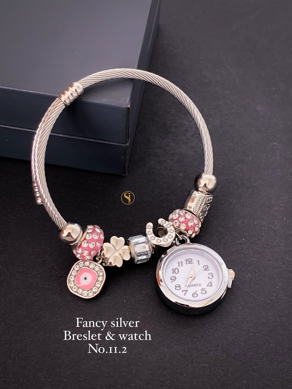 Fancy Party Wear Silver Bracelets And Watch Wholesale Shop In Surat
